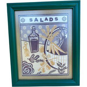 🌸6/$20🌸 Framed “Salad” Print